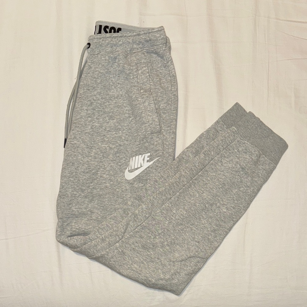 Nike gray track sweatpants